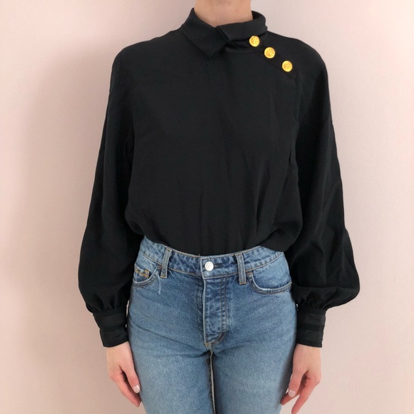 Vintage Tops - 🚫 Included w/bundle 🚫 Black Blouse